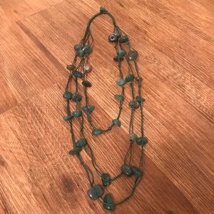 3 layer green Necklace